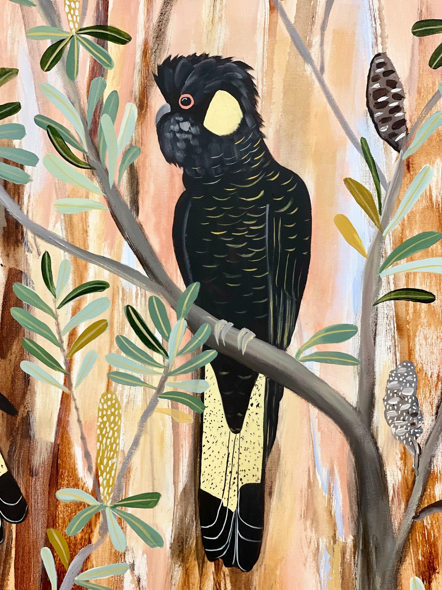 Black Cockatoos at dusk #3
