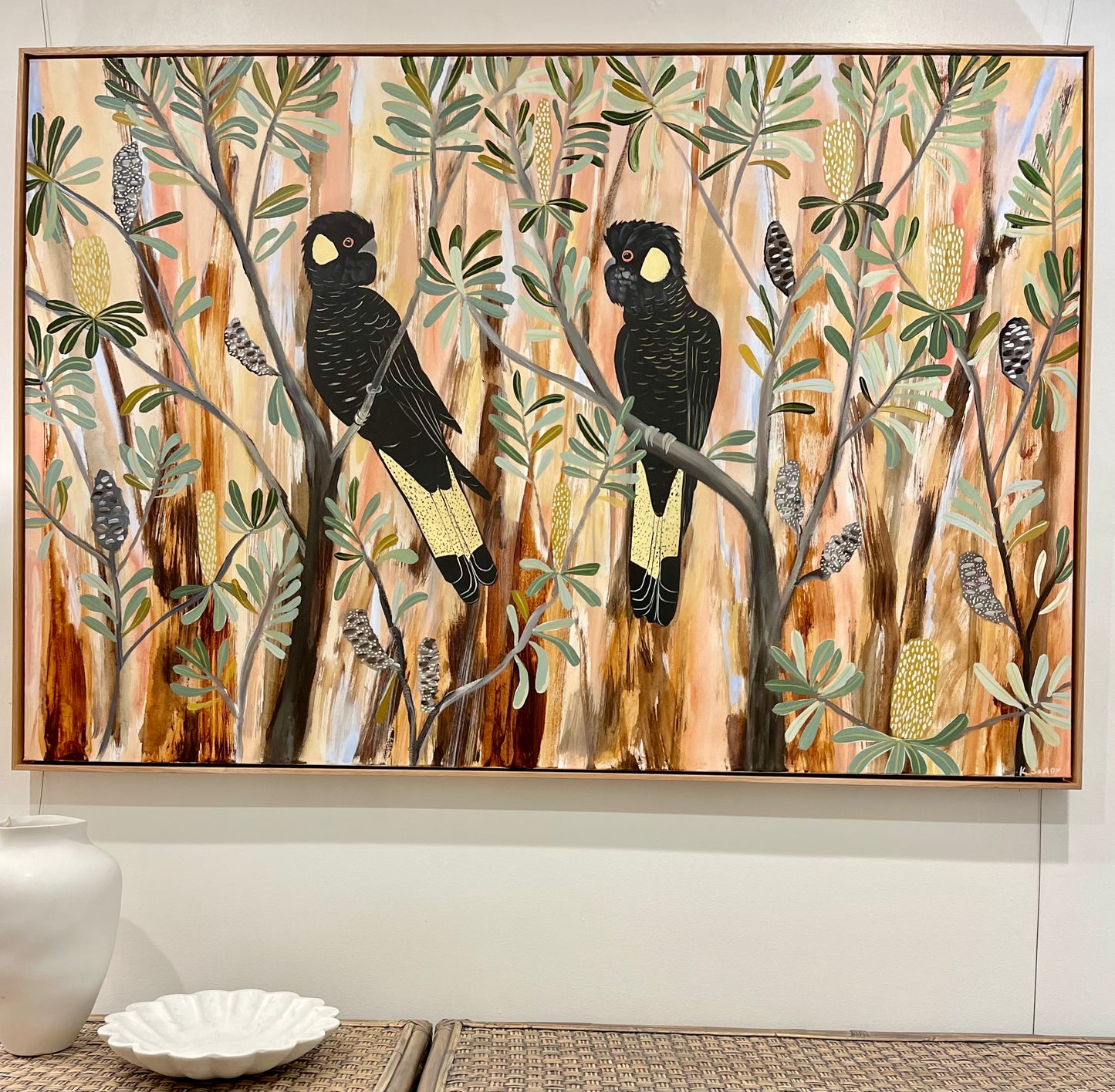 Black Cockatoos at dusk #3