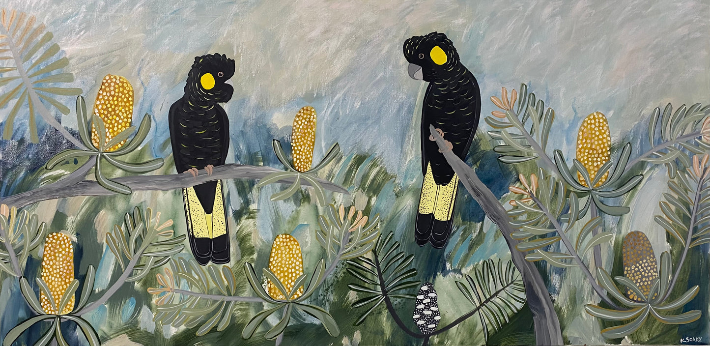 Autumn Black Cockatoos #5