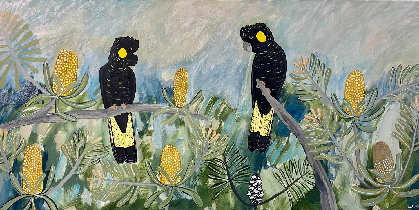 Autumn Black Cockatoos #5