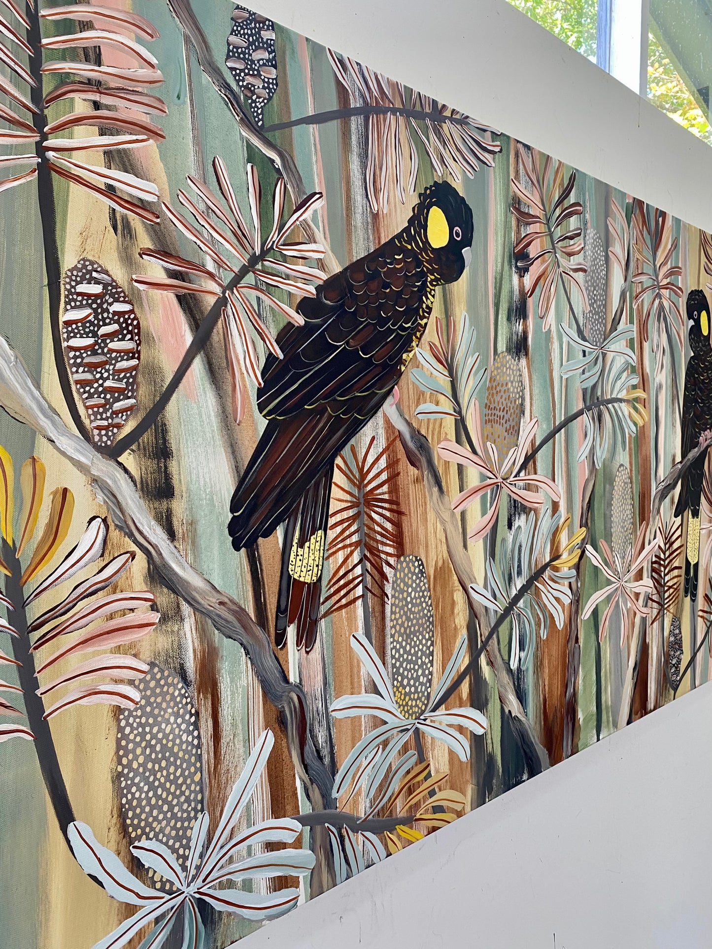 Autumn Black Cockatoos Commission