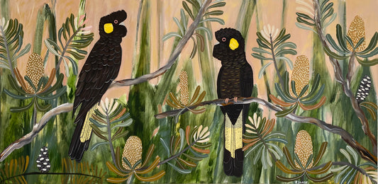 Black Cockatoos at Golden Hour #3