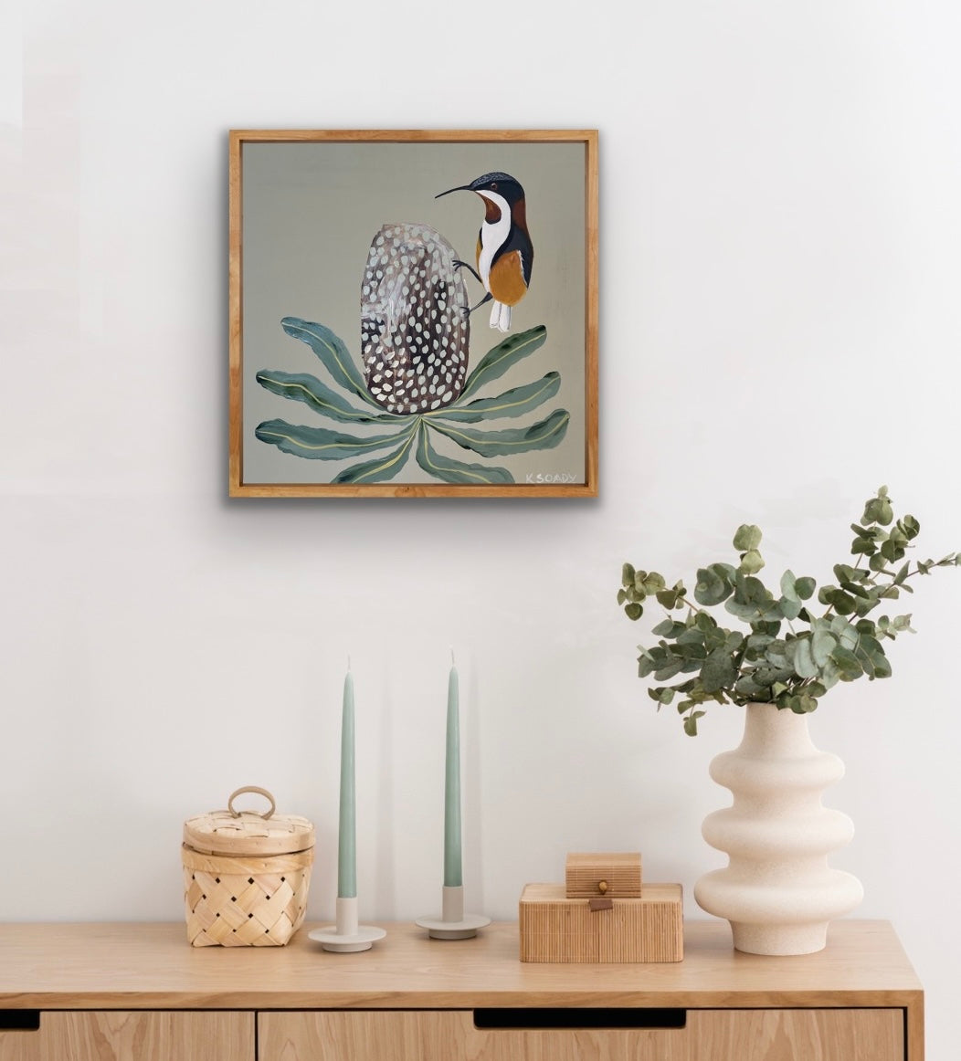 Honeyeater and Banksia #5