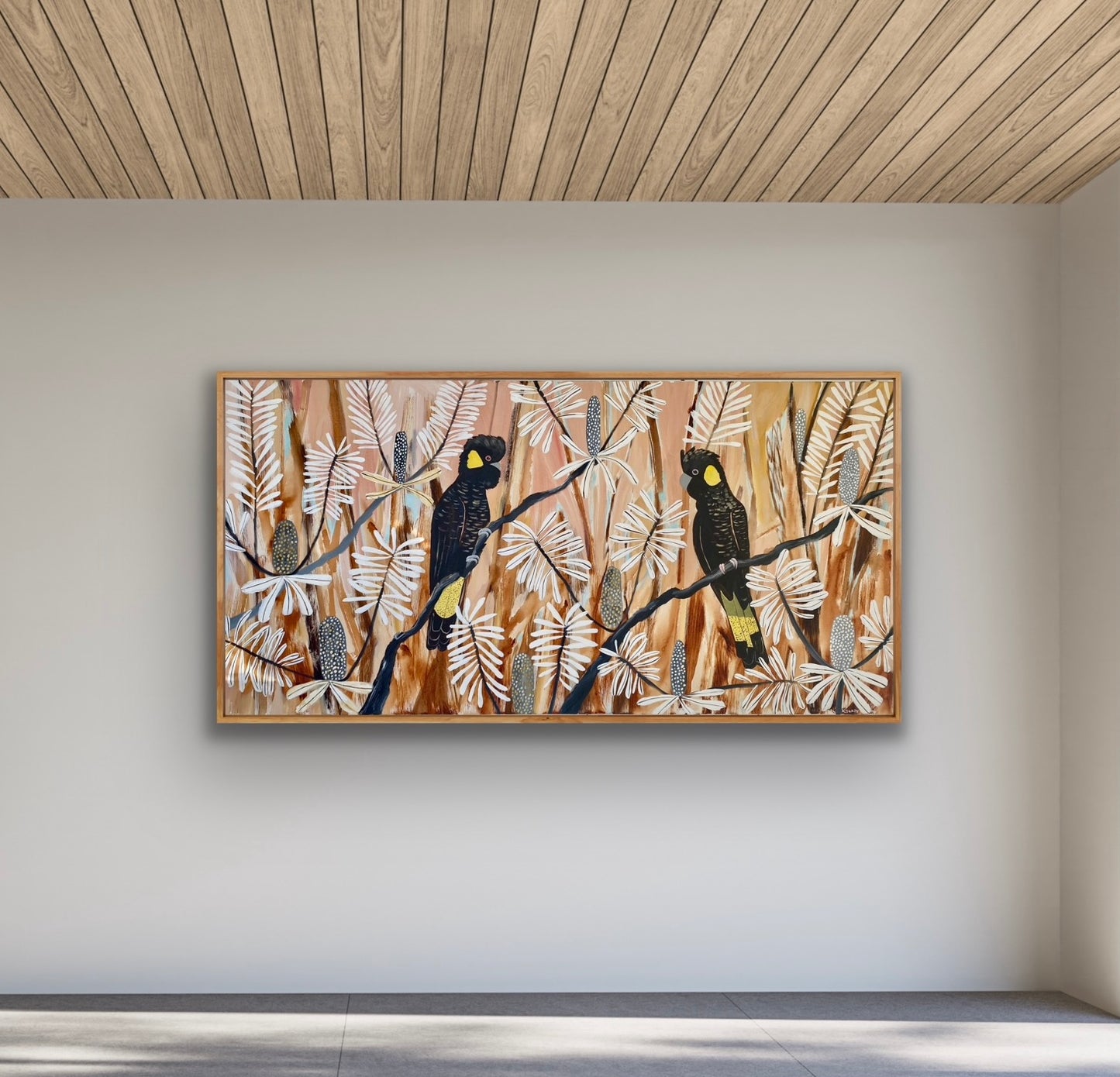 Afternoon Light and Black Cockatoos