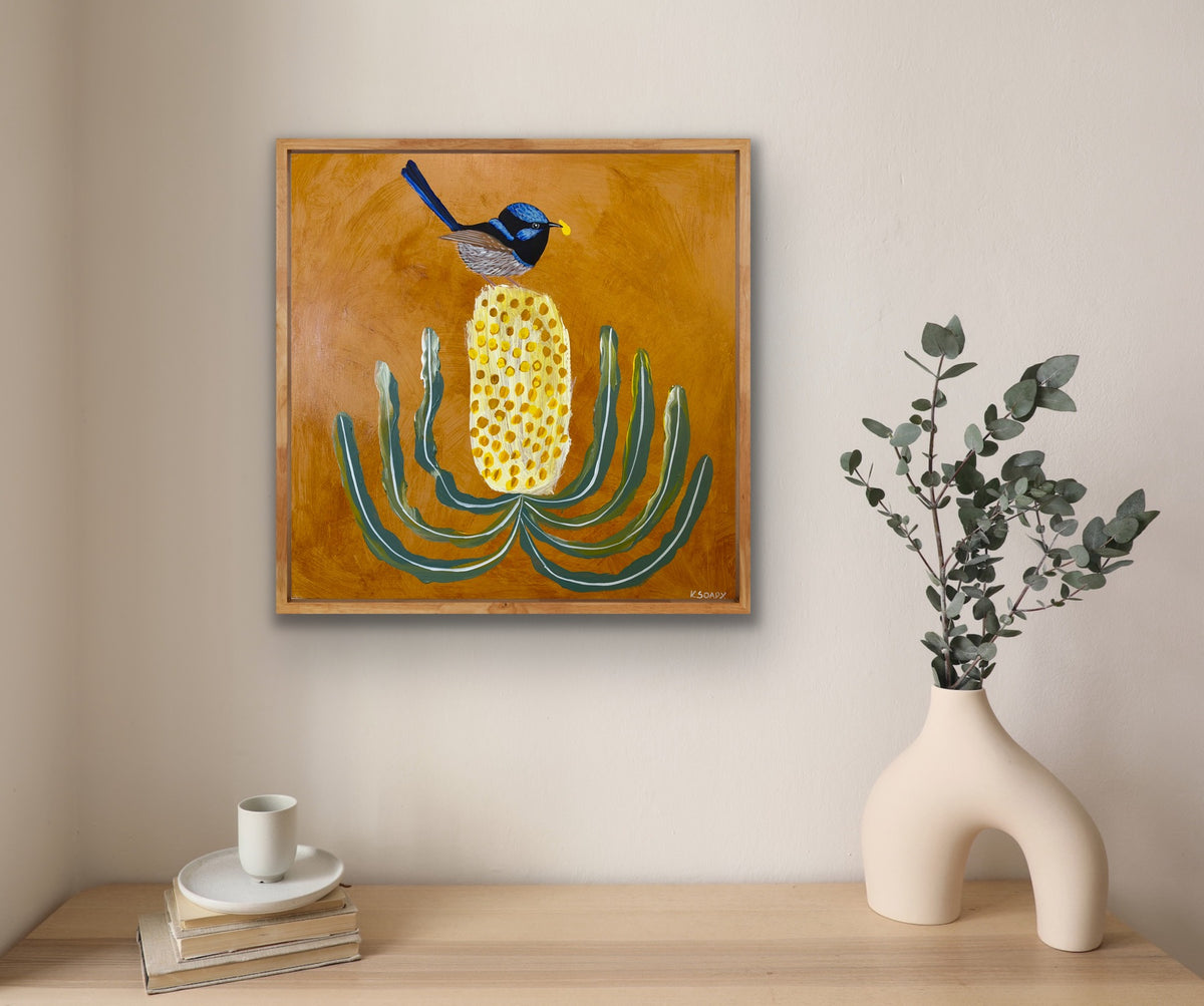 Fairy Wren and Banksia #3