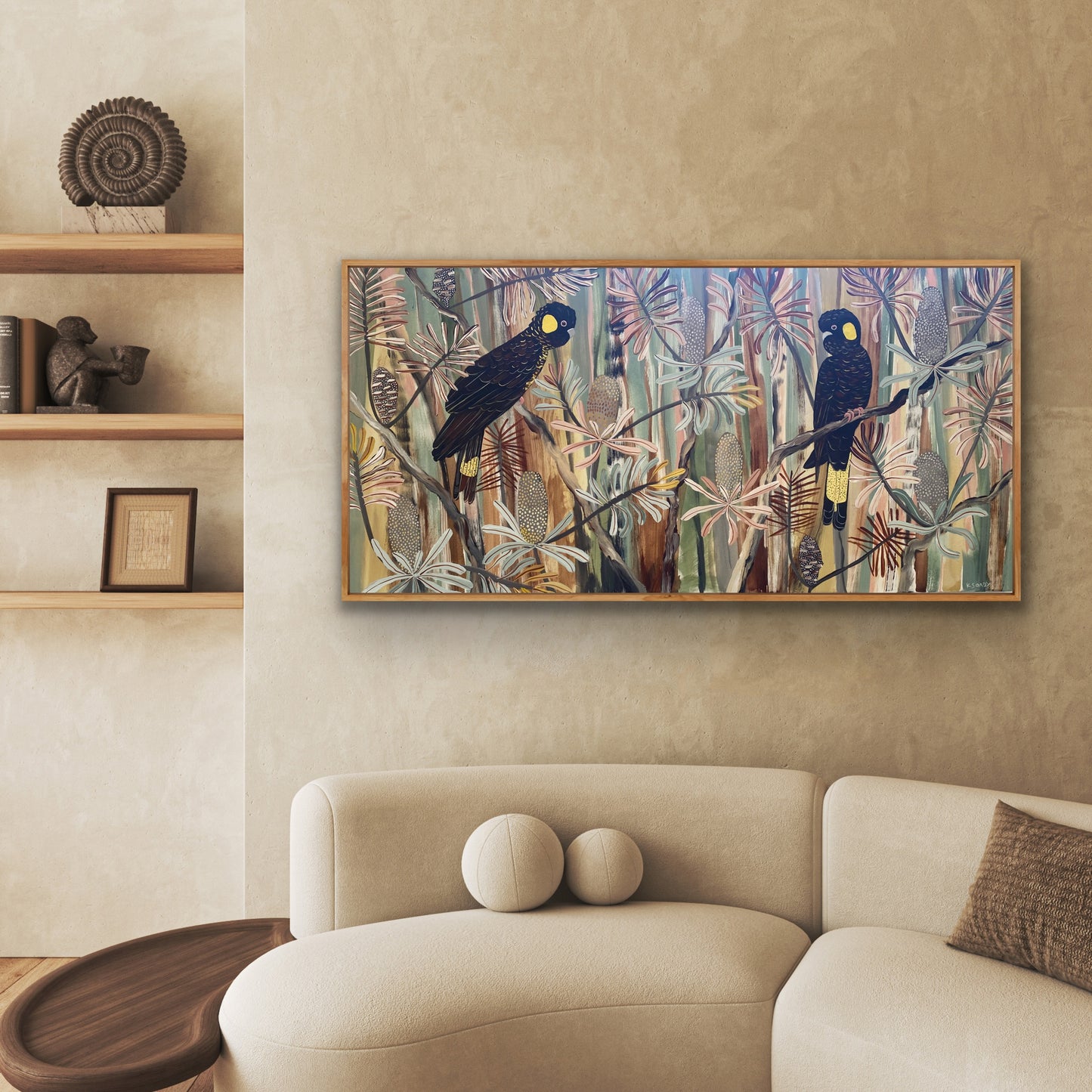 Autumn Black Cockatoos Commission