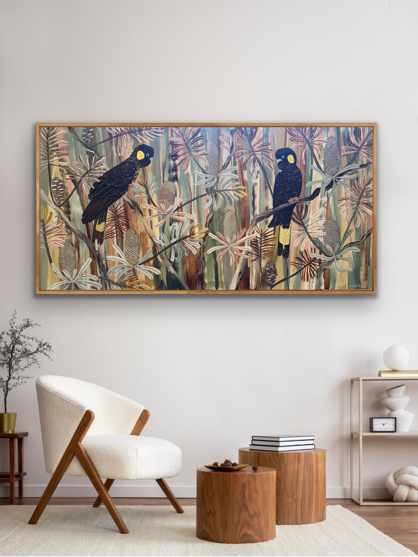 Autumn Black Cockatoos Commission