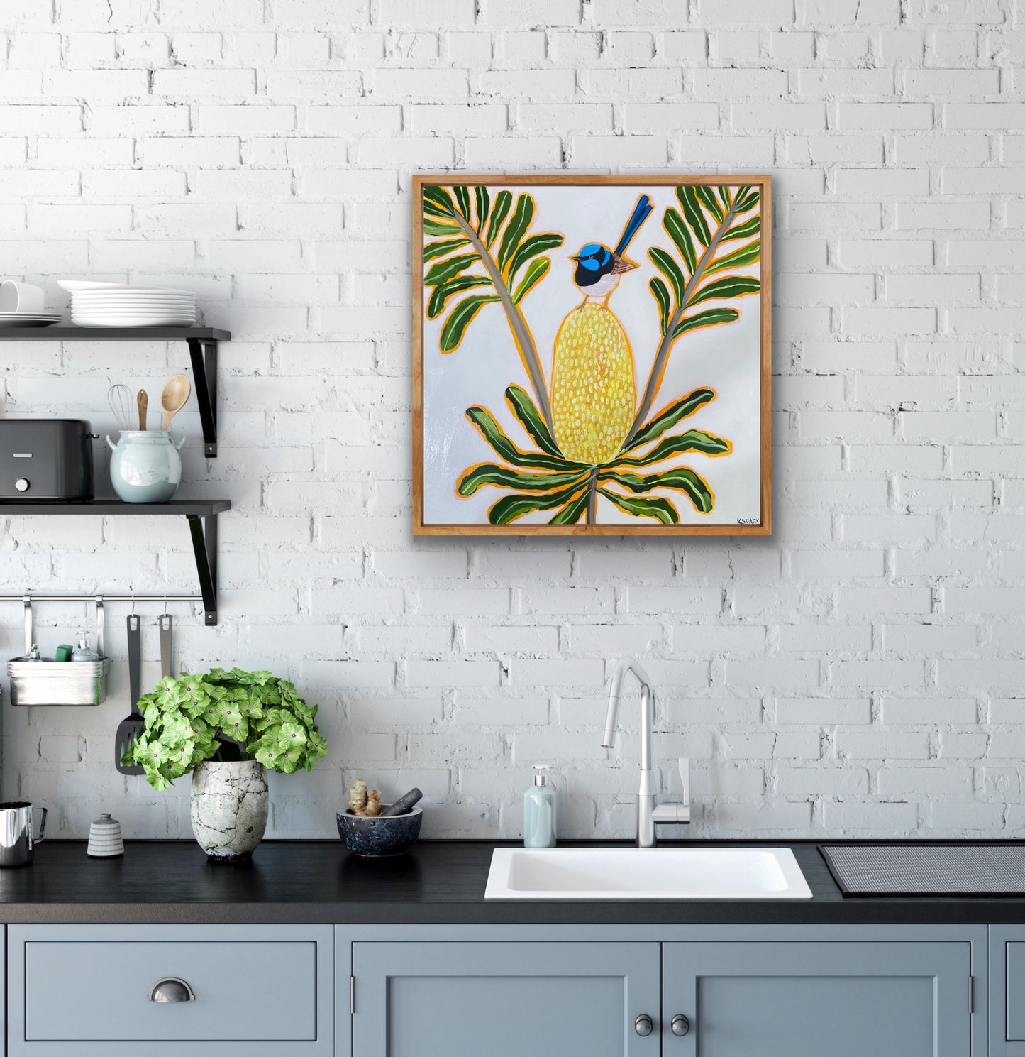 Fairy Wren and Banksia #5