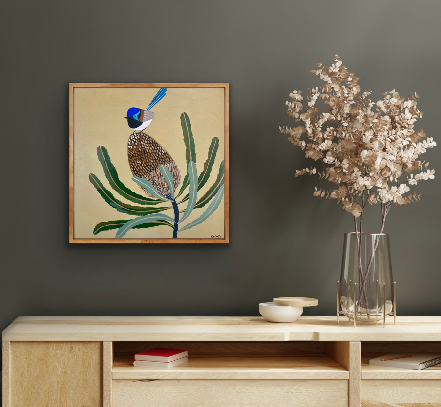Fairy Wren and Banksia #11