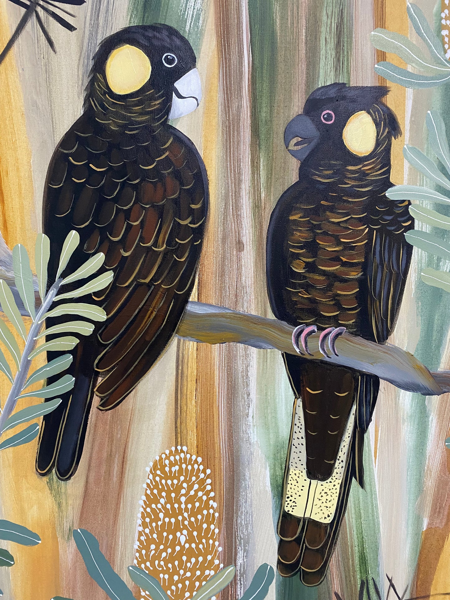 Winter Black Cockatoos