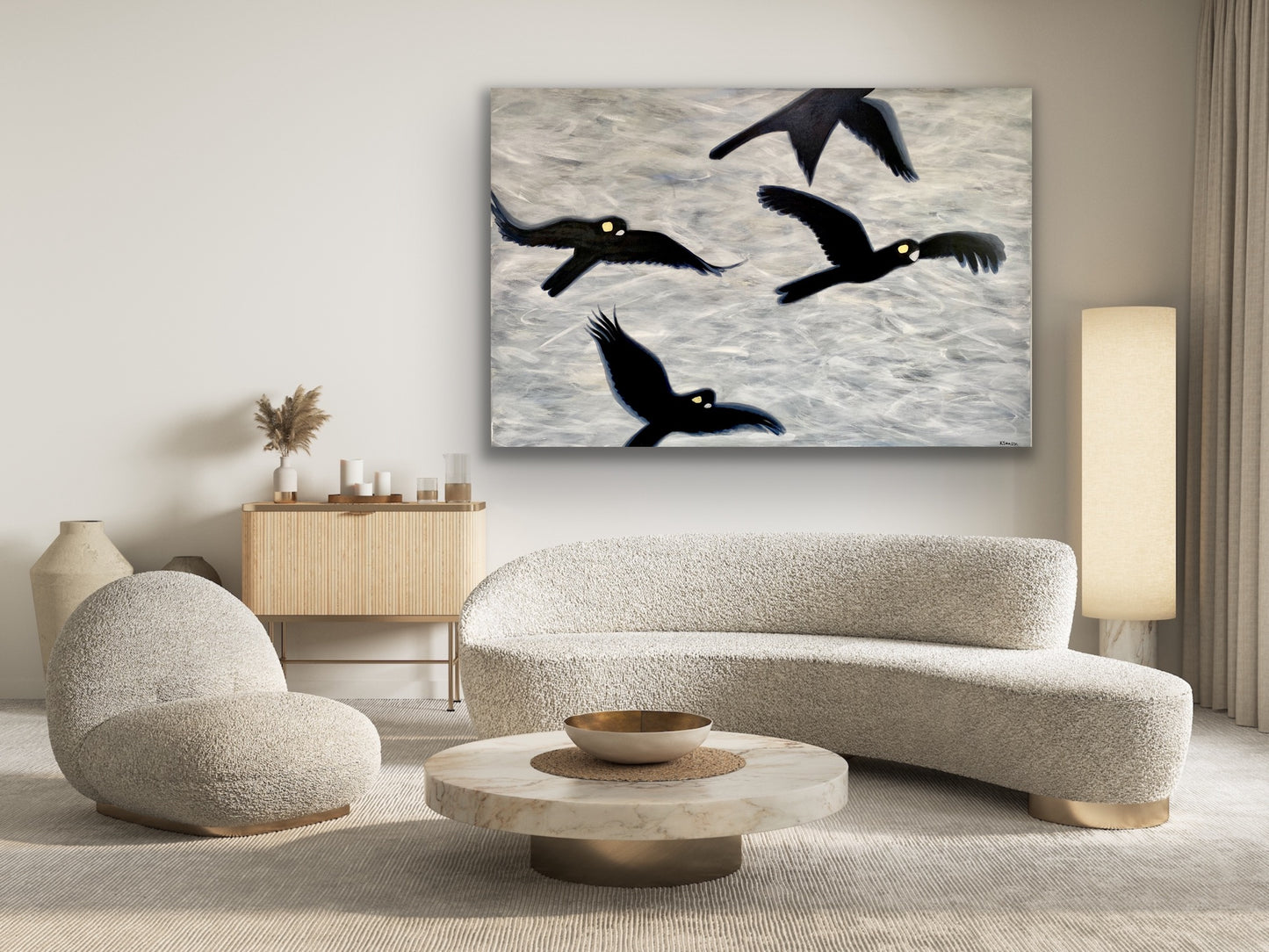 Flight of the Black Cockatoos
