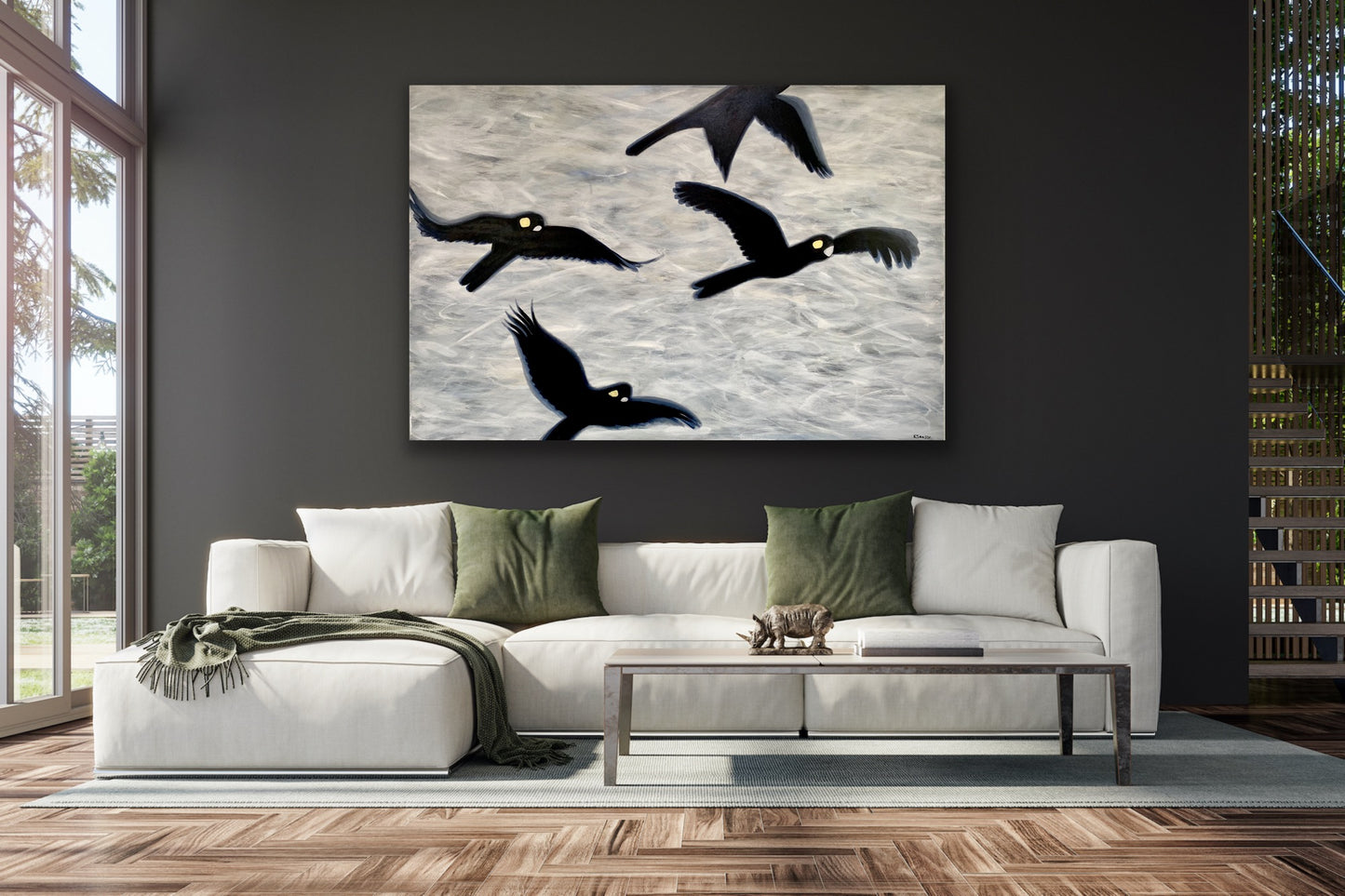 Flight of the Black Cockatoos