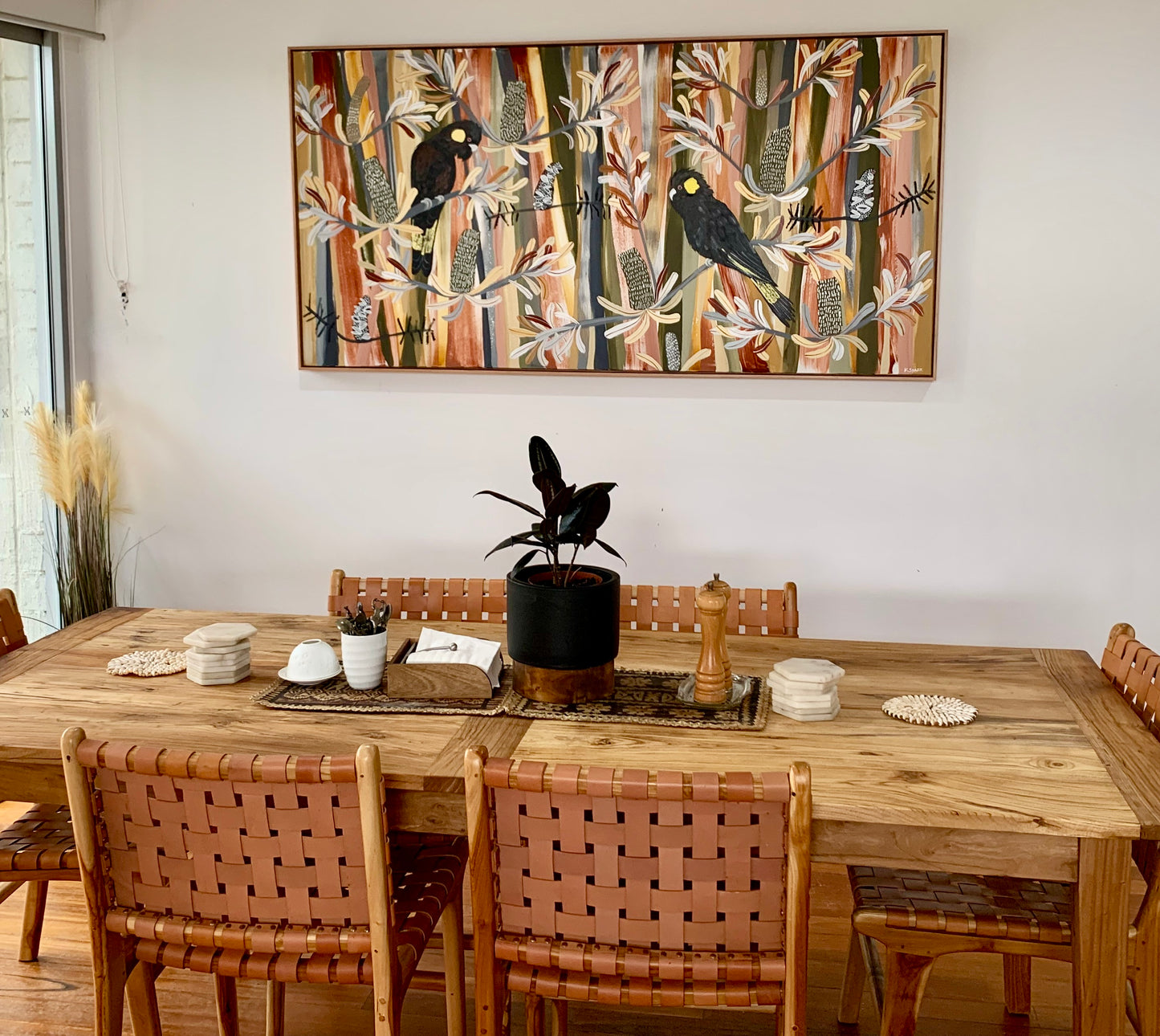 Desert Banksia with Black Cockatoos - Central Coast 2022