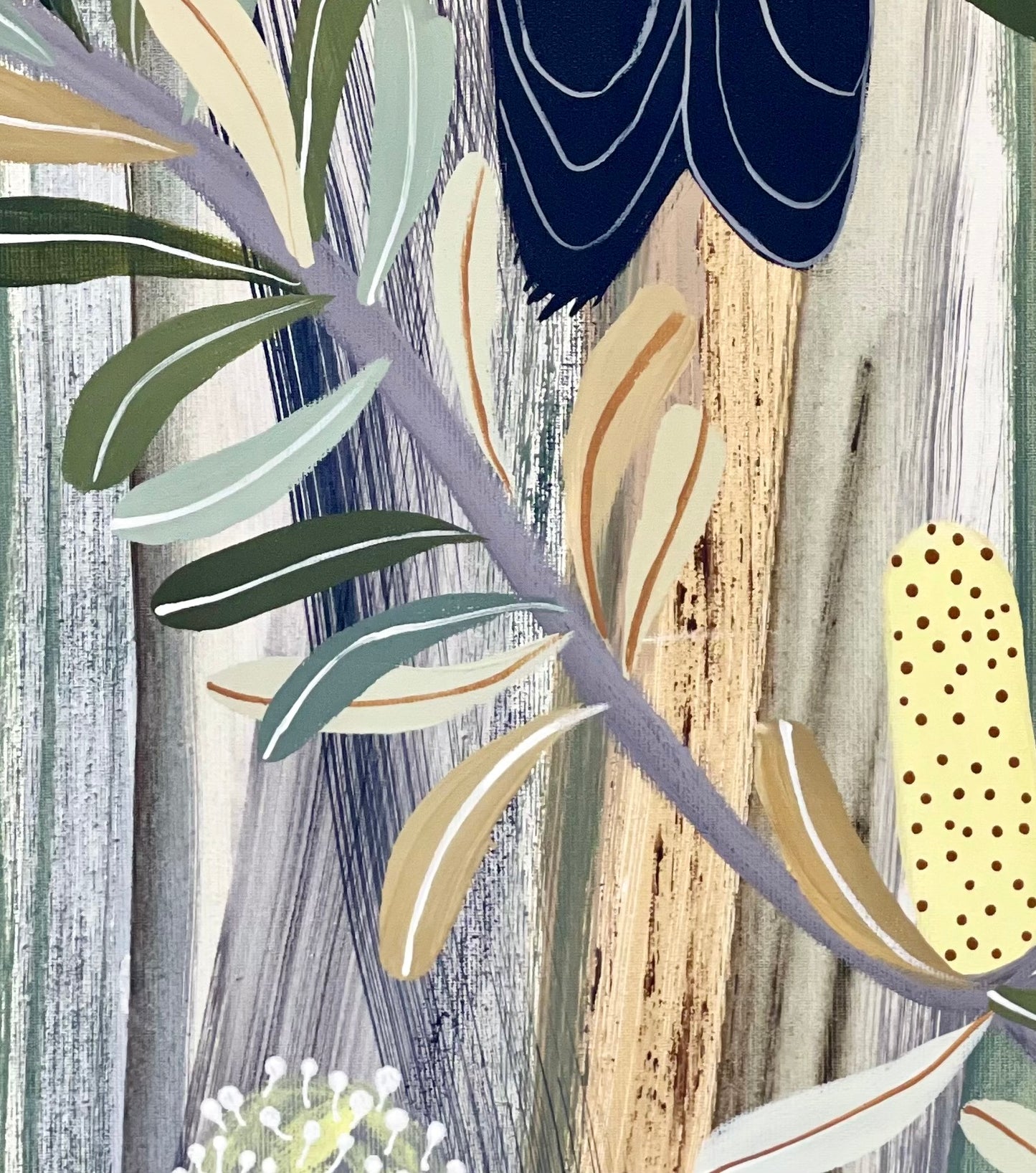 Tail Feathers and Banksia #2