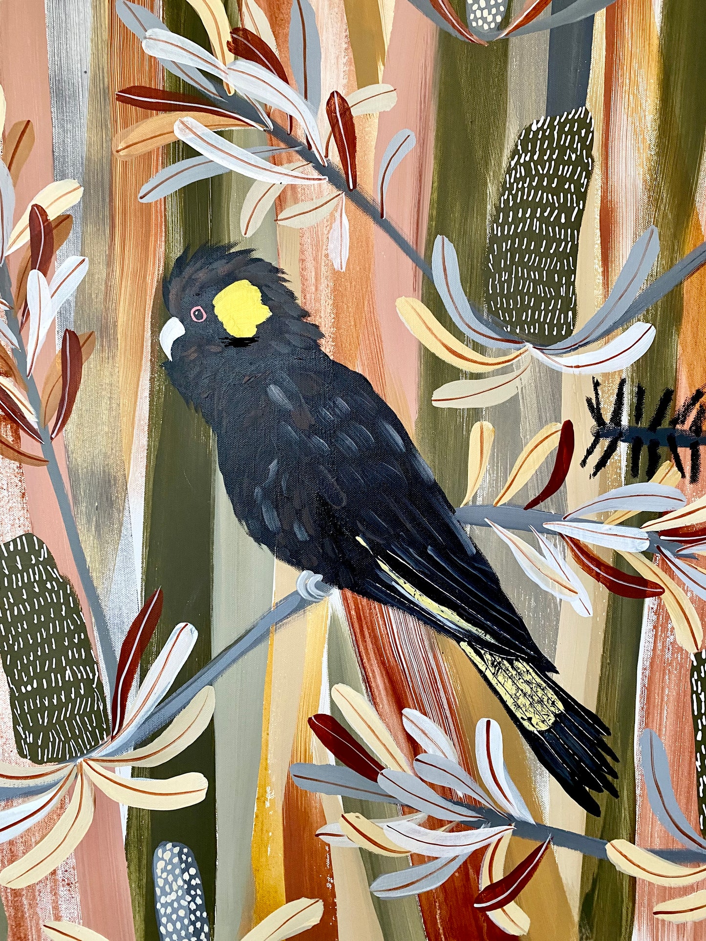 Desert Banksia with Black Cockatoos - Central Coast 2022