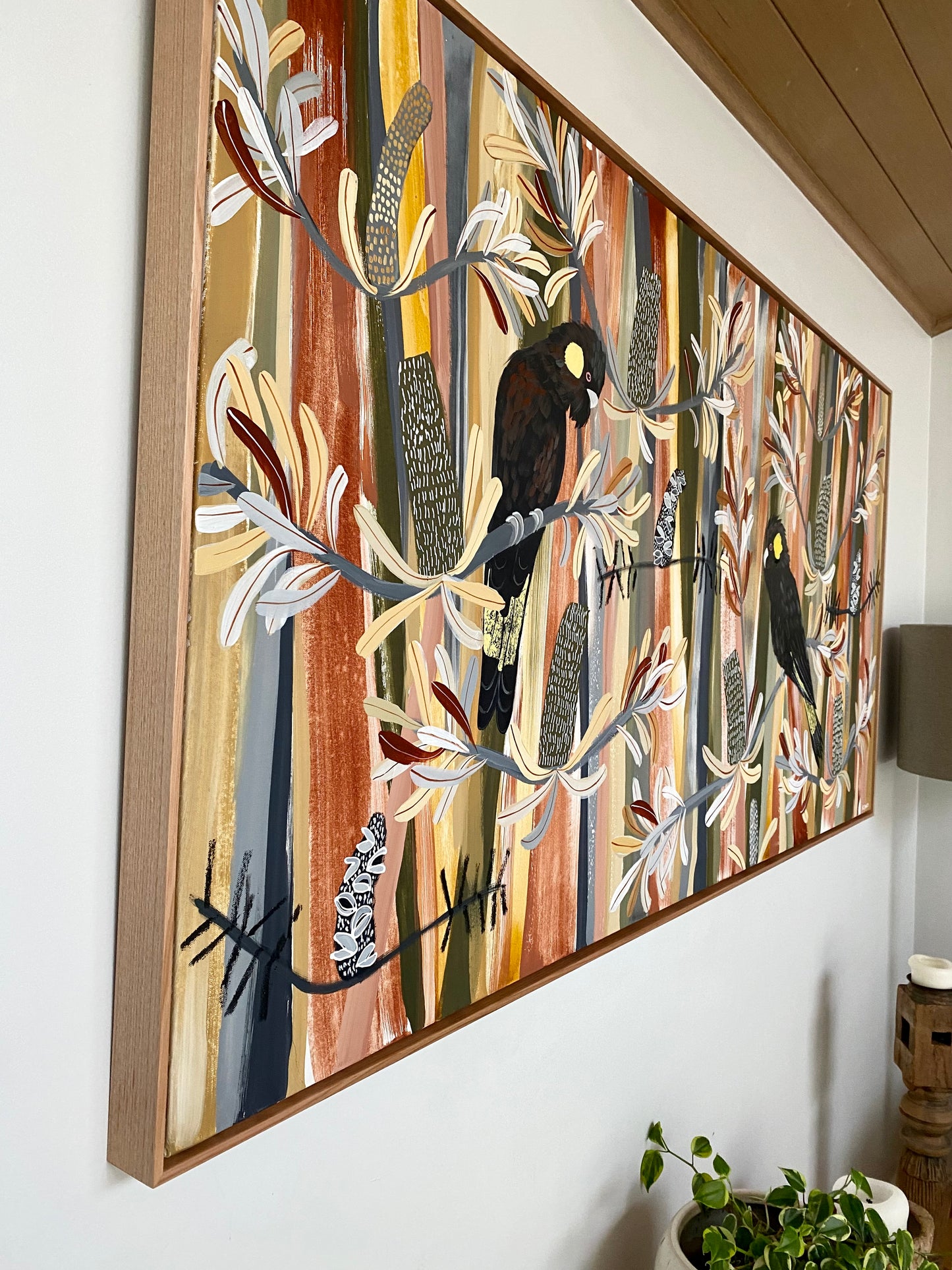 Desert Banksia and Black Cockatoos