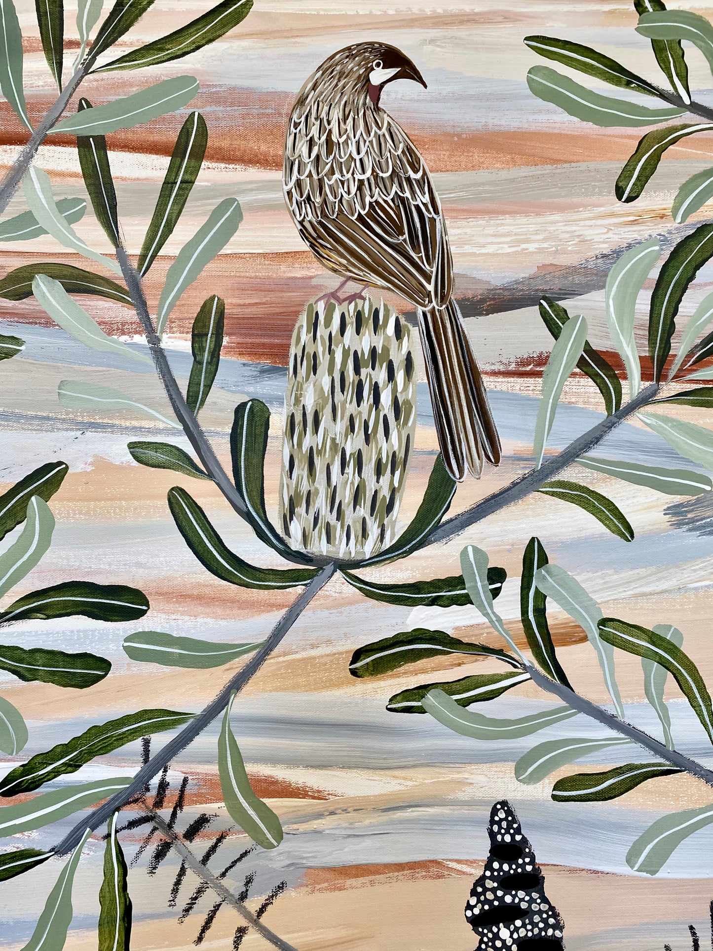Desert Native with Wattlebirds - Sydney