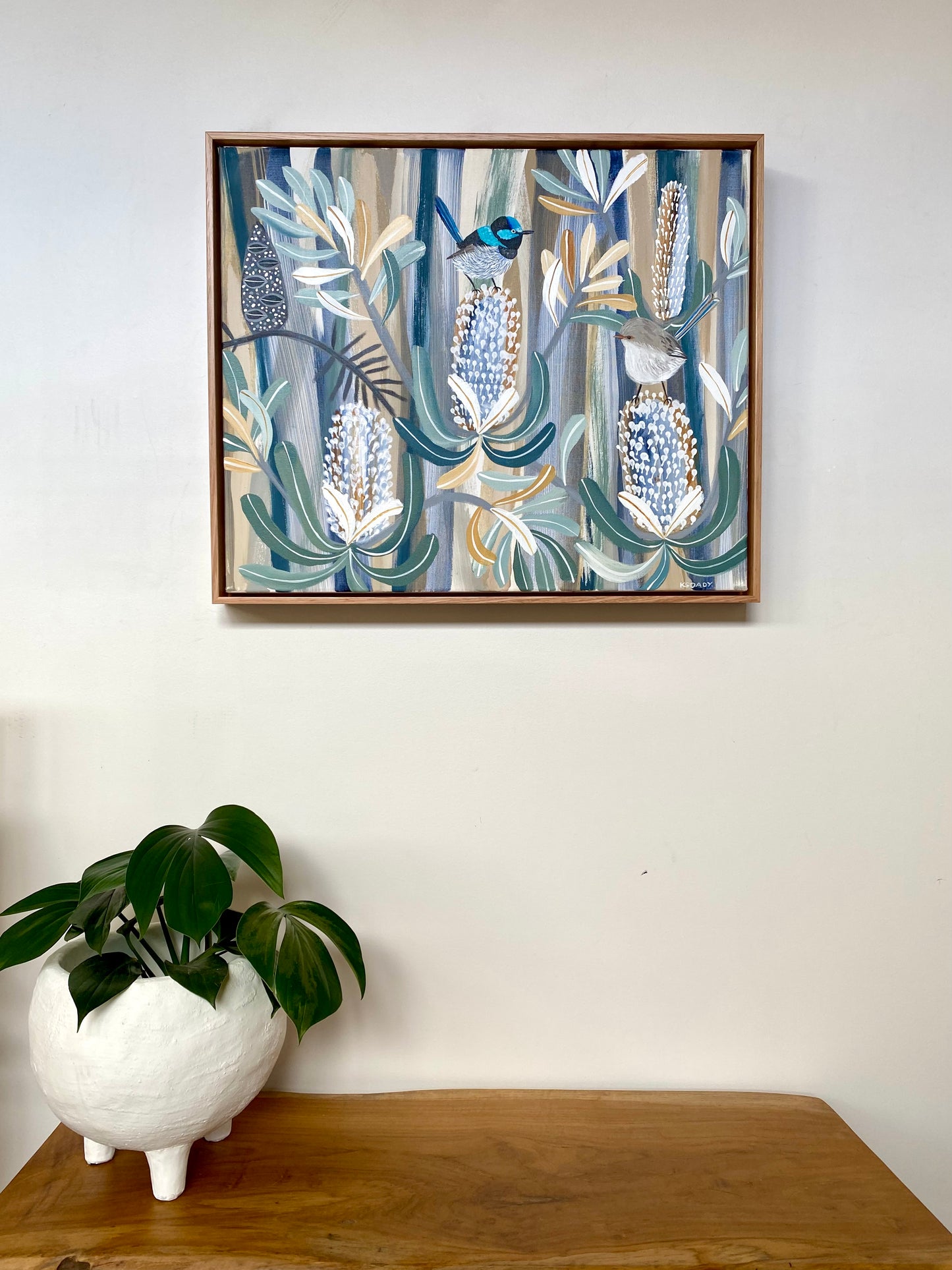 Banksia and Fairy Wrens