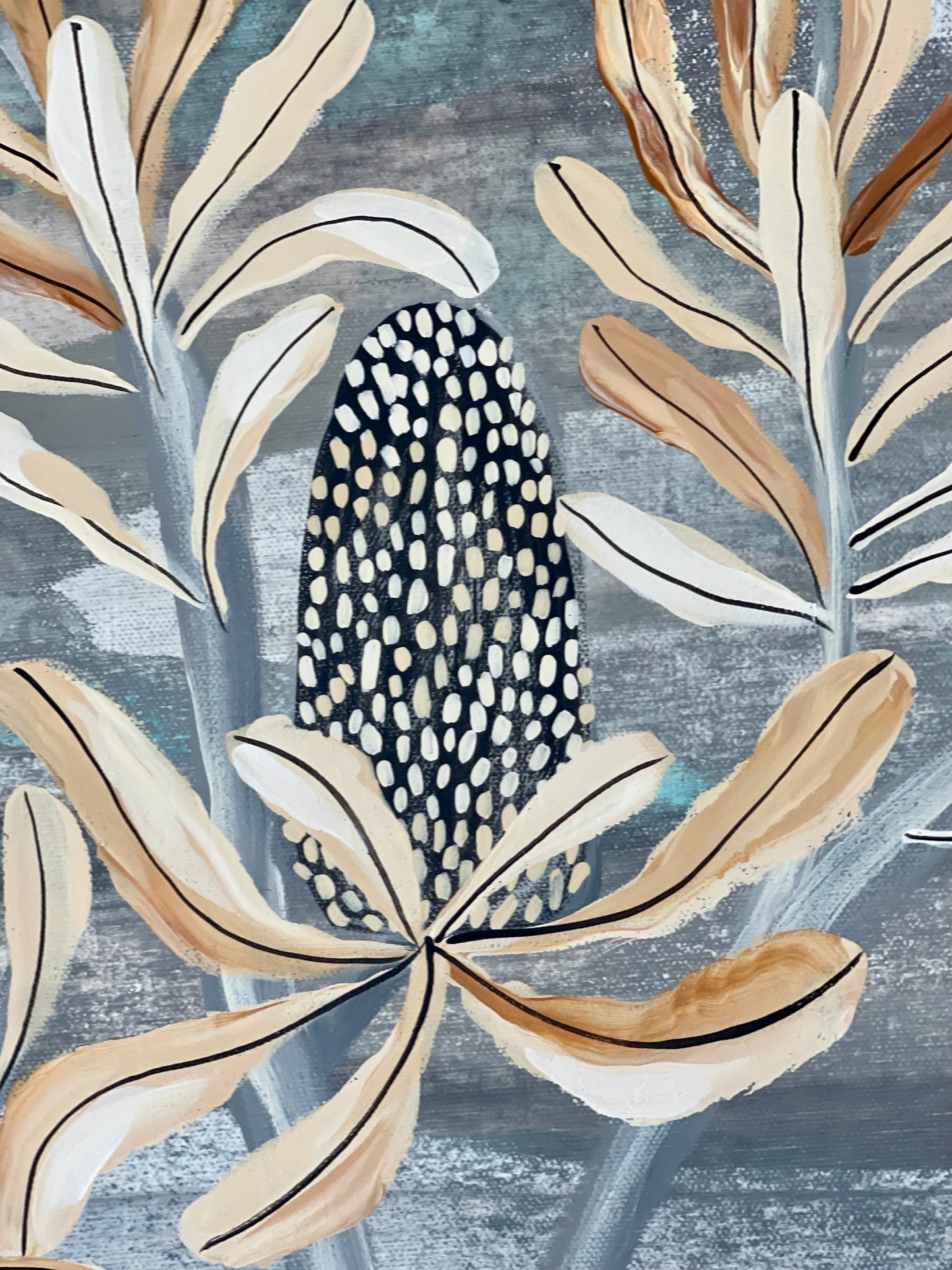 Magpie in the Banksia