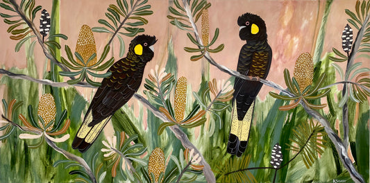 Black Cockatoos at Golden Hour #2
