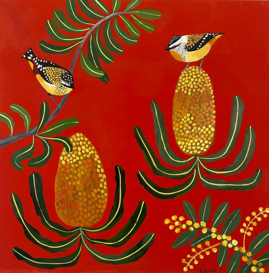 Pardalotes and Banksias