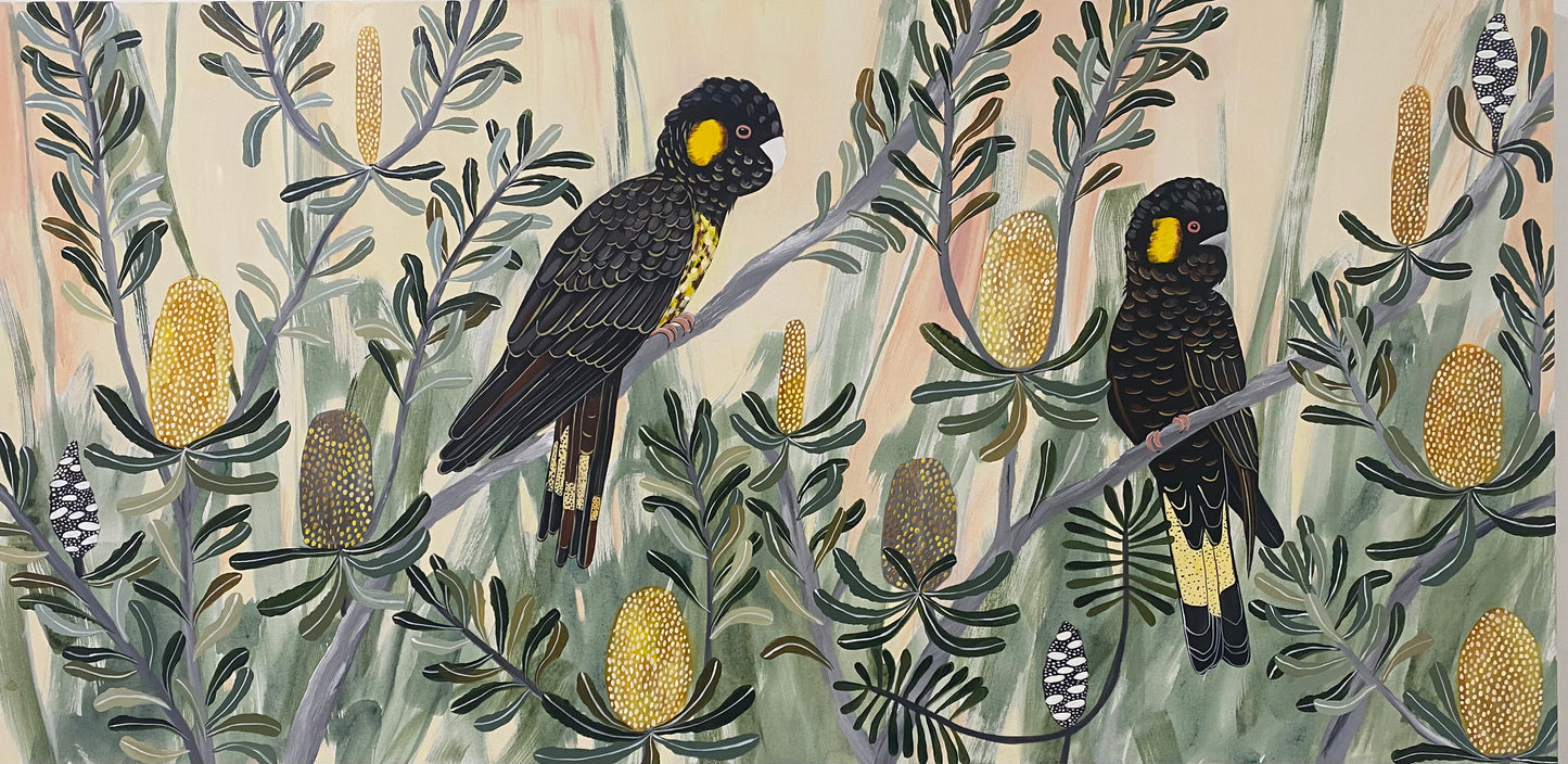 Autumn Black Cockatoos #8