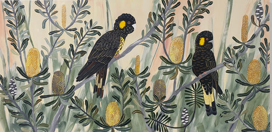 Autumn Black Cockatoos #8