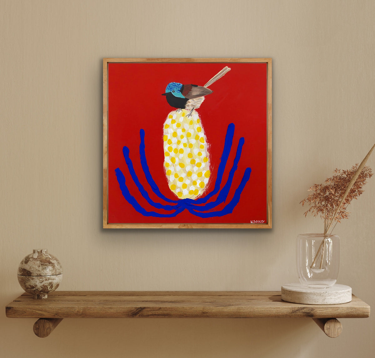 Fairy Wren and Banksia #2