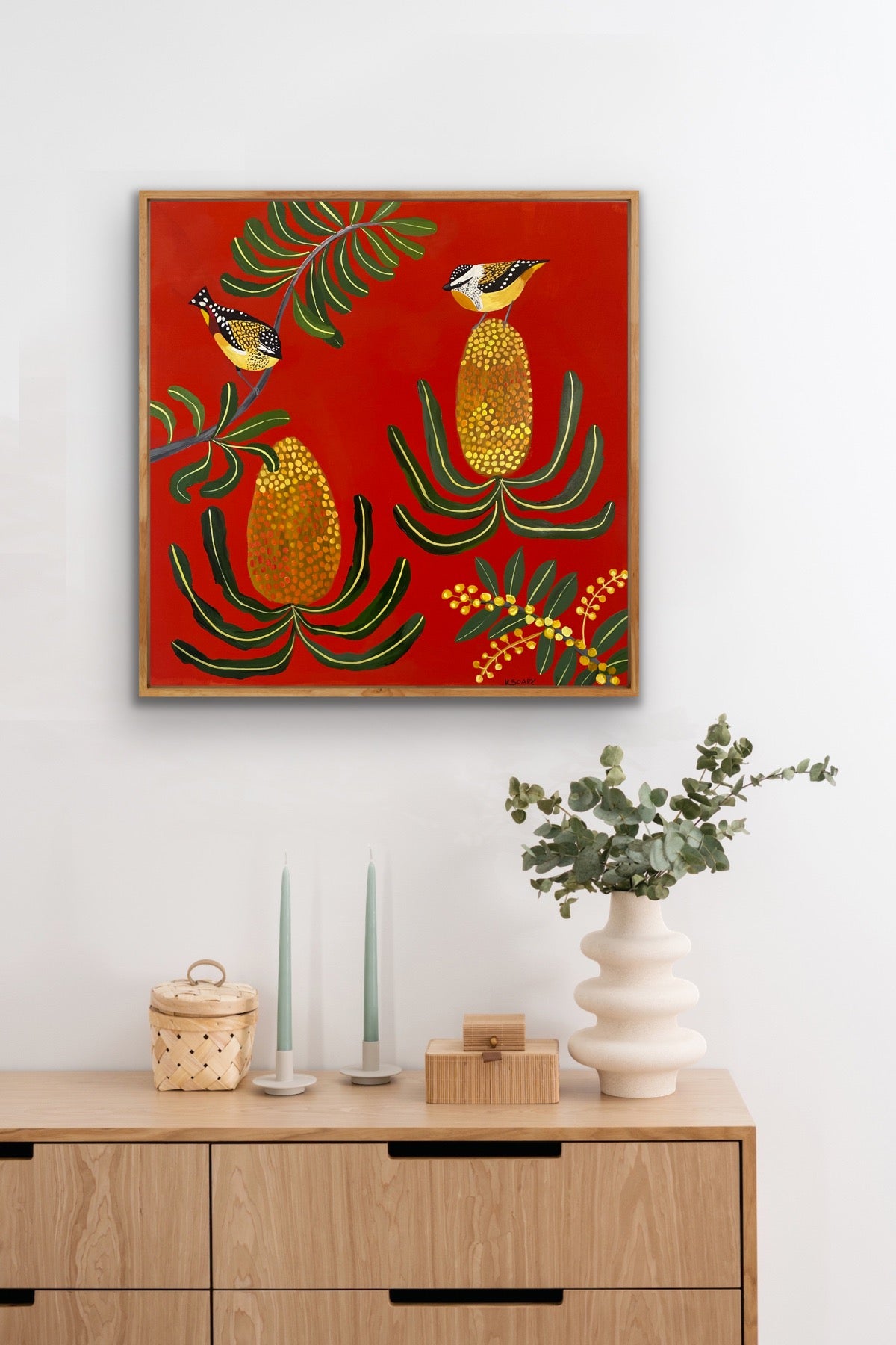 Pardalotes and Banksias