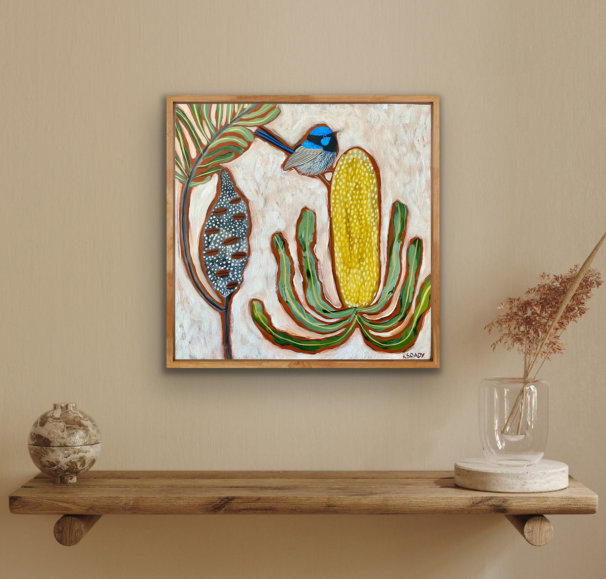 Fairy Wren and Banksia #9