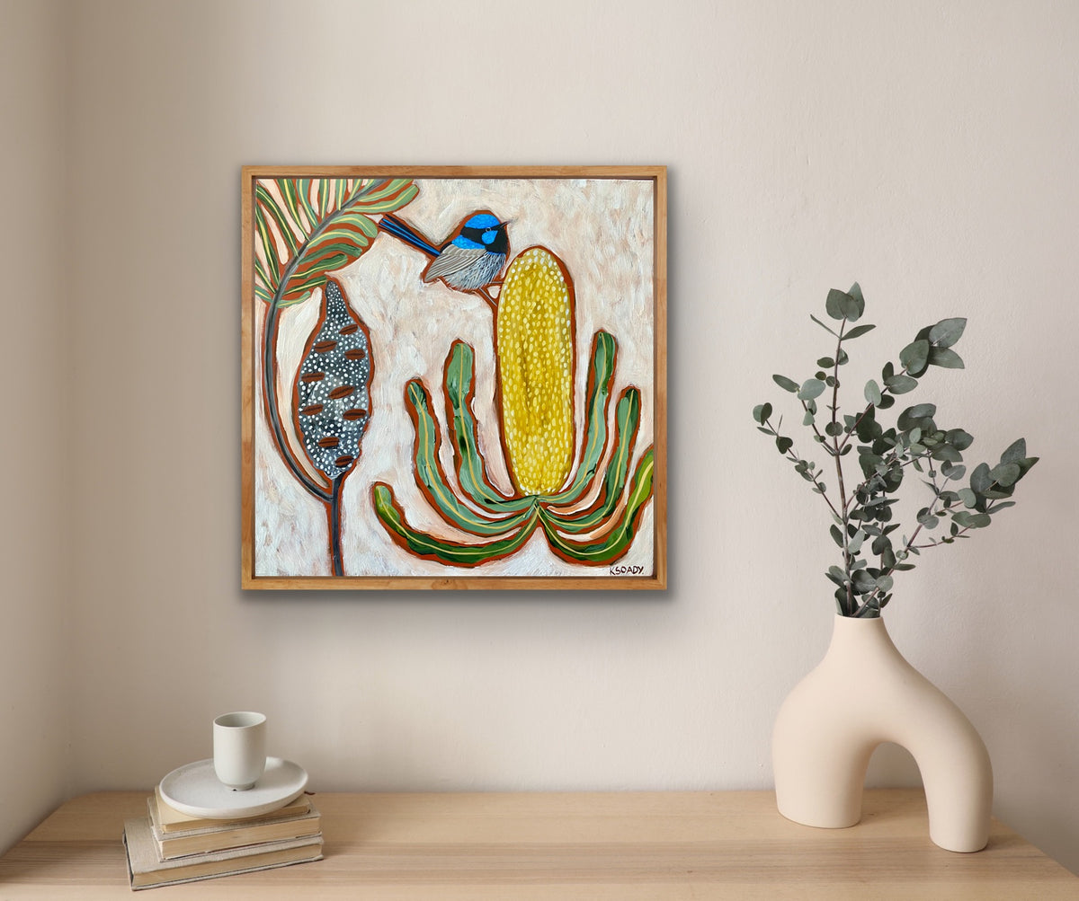 Fairy Wren and Banksia #9