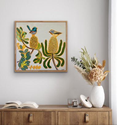 Fairy Wren and Pardalote in the Natives #2