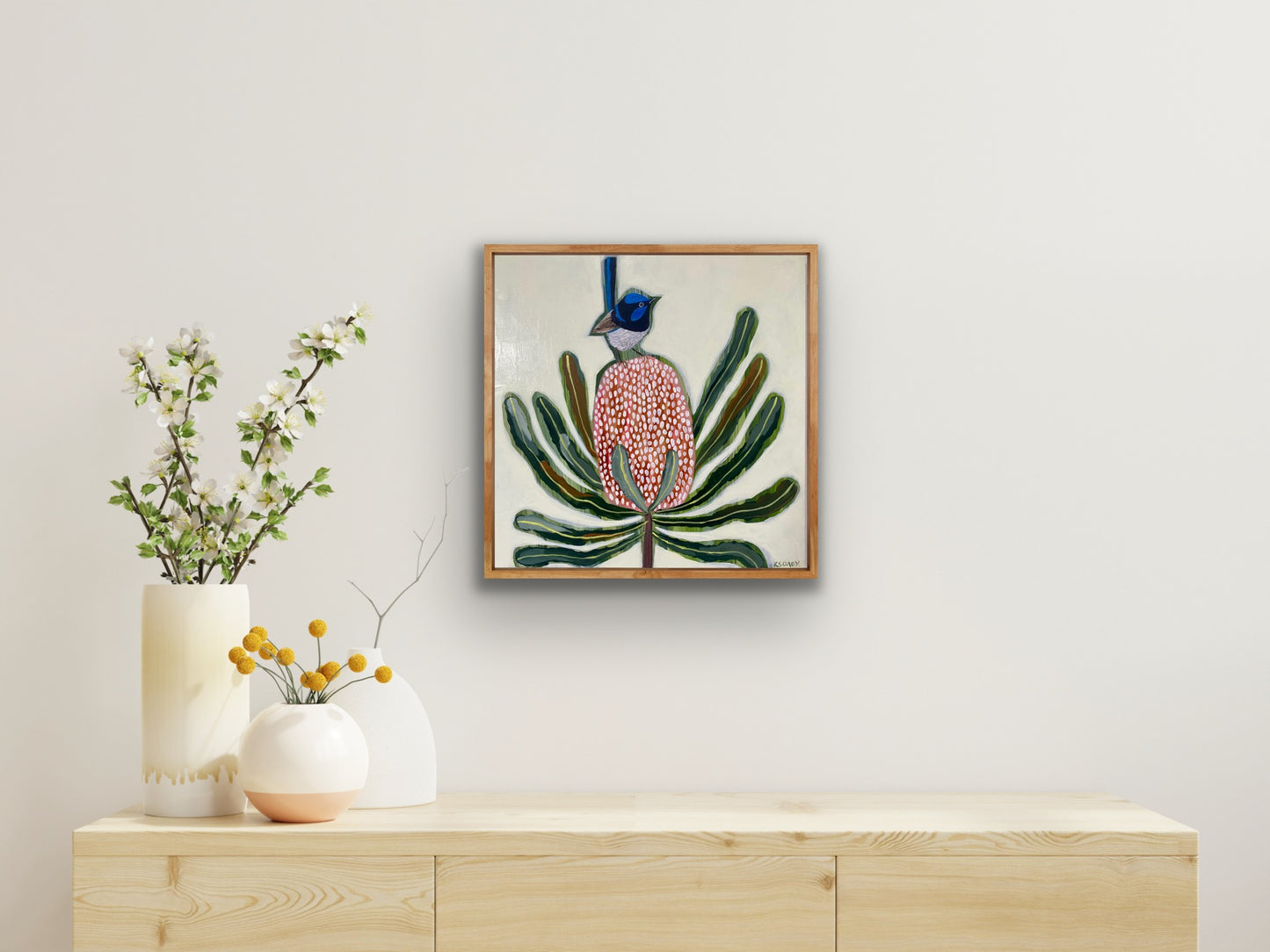 Fairy Wren and Banksia #2