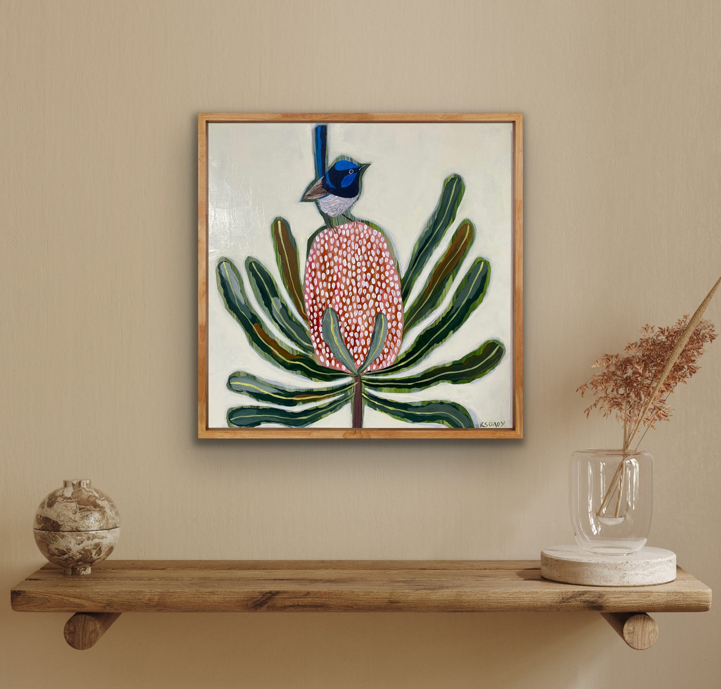 Fairy Wren and Banksia #2