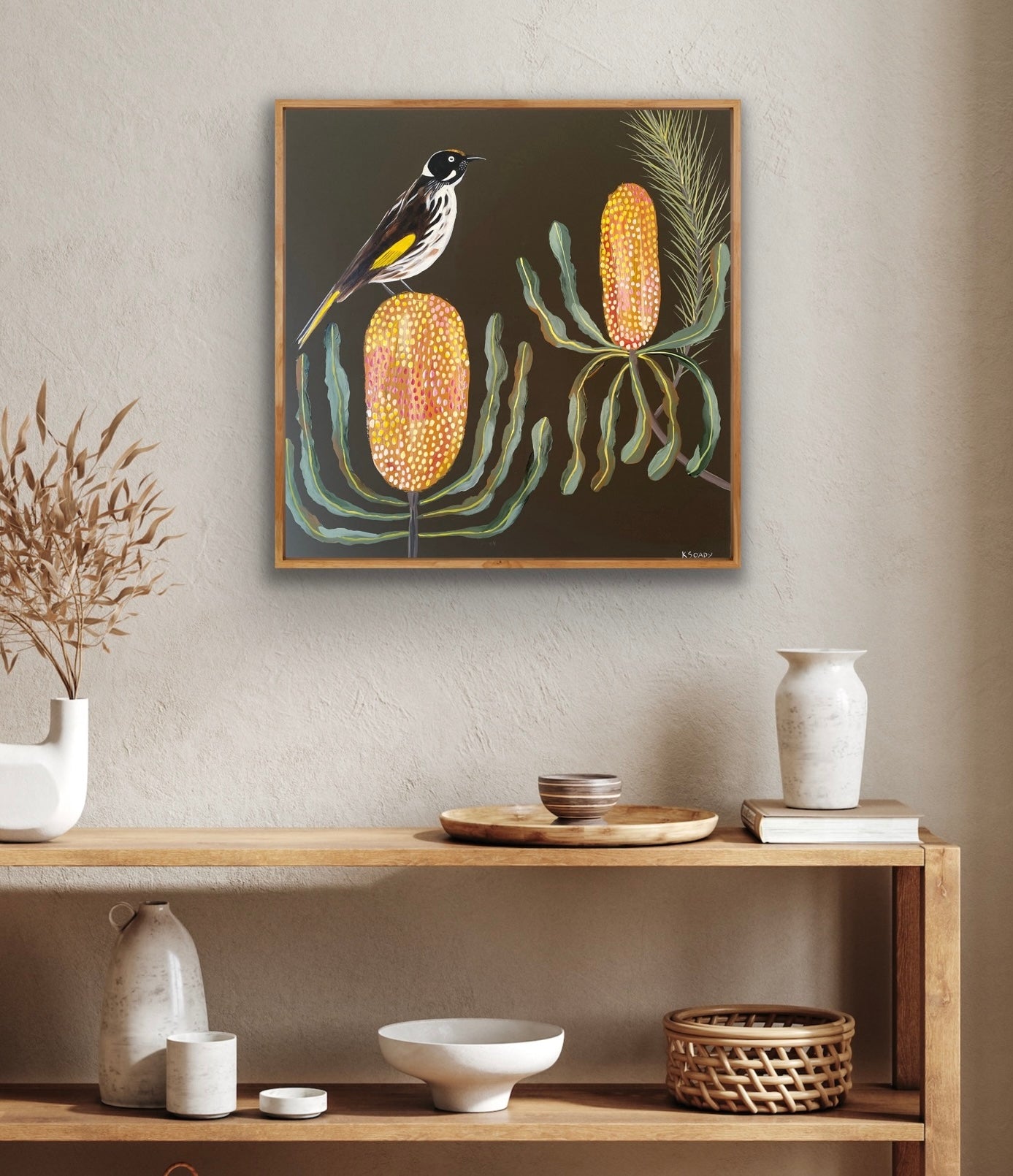 Banksias & Honeyeater #1