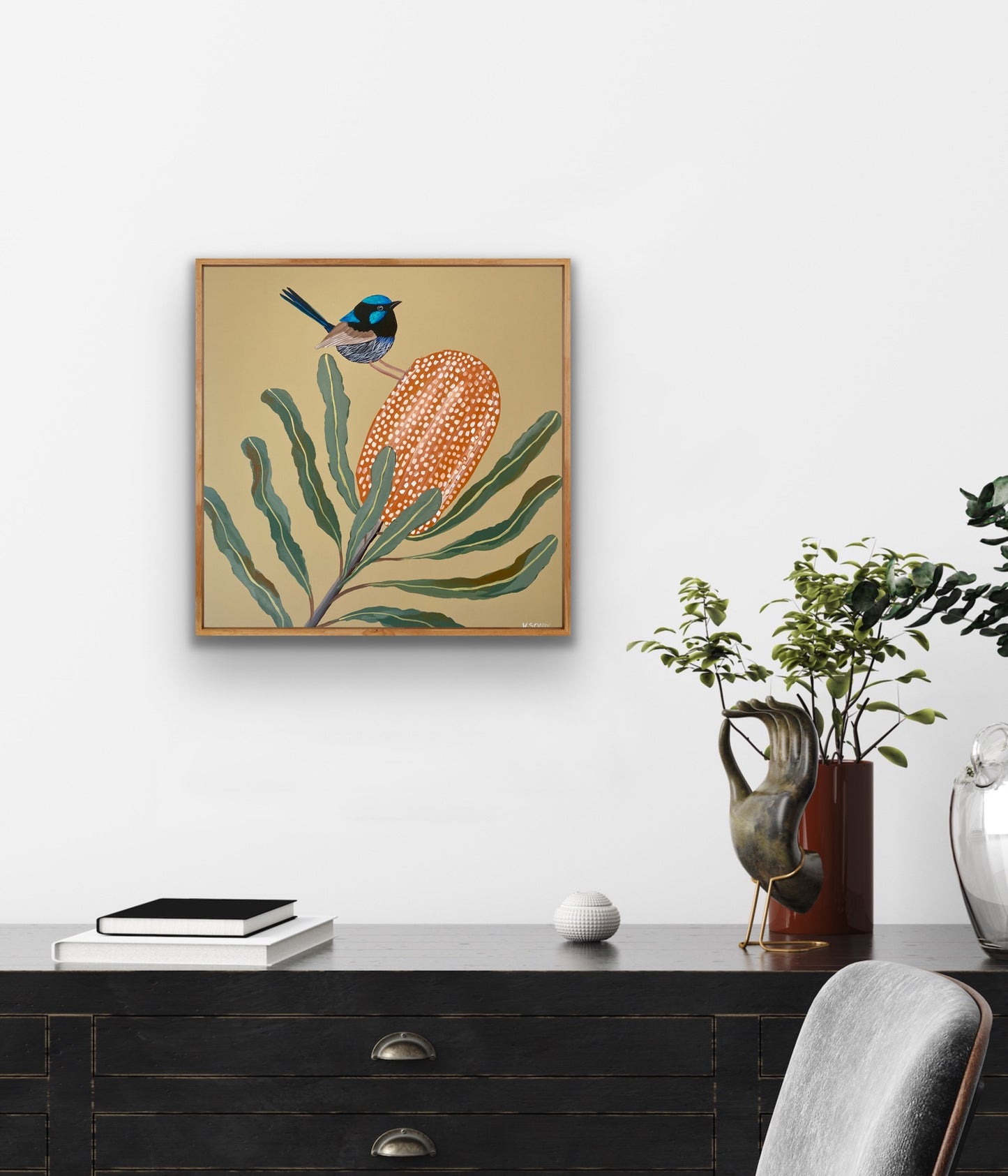 Fairy Wren and Banksia #9