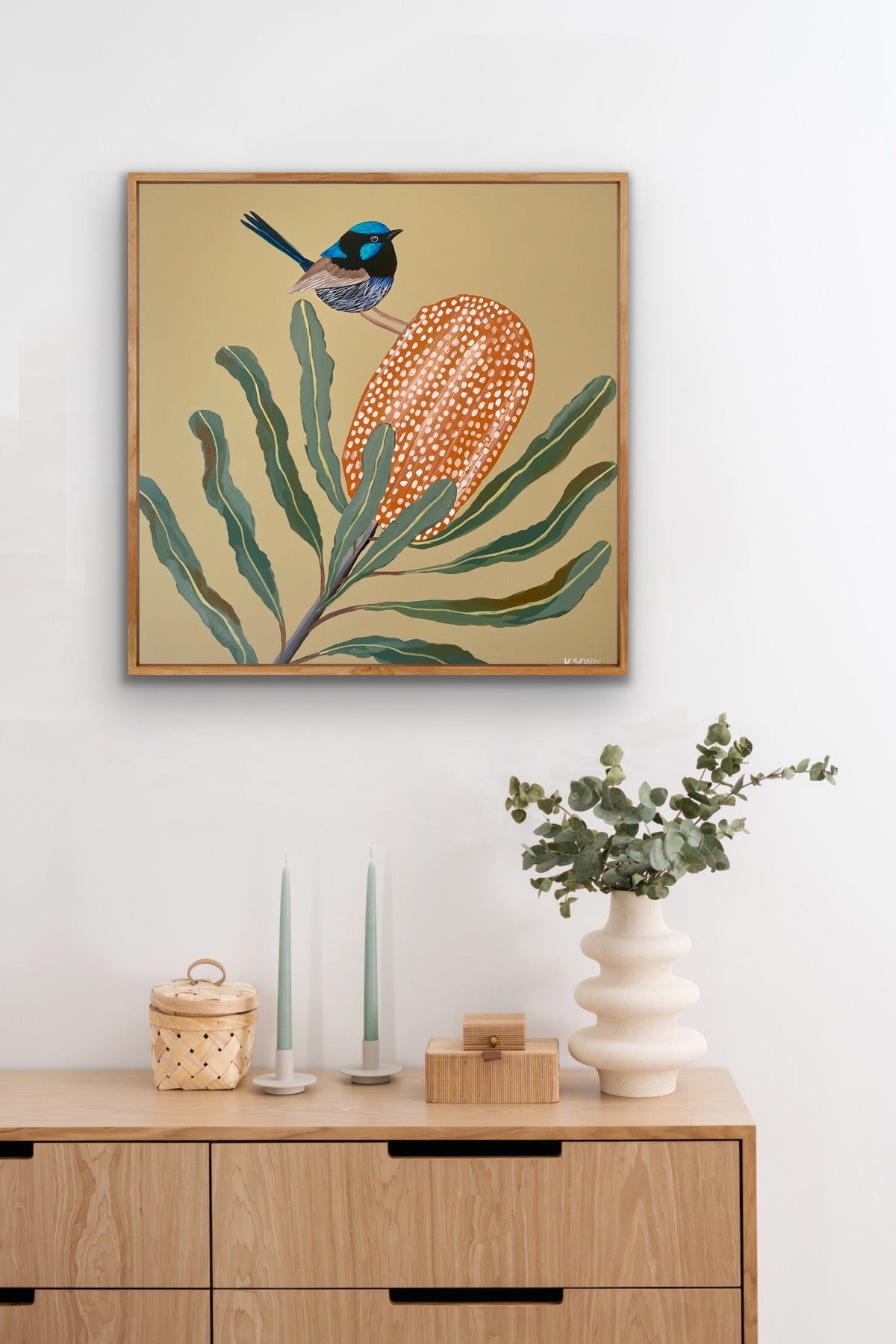 Fairy Wren and Banksia #9