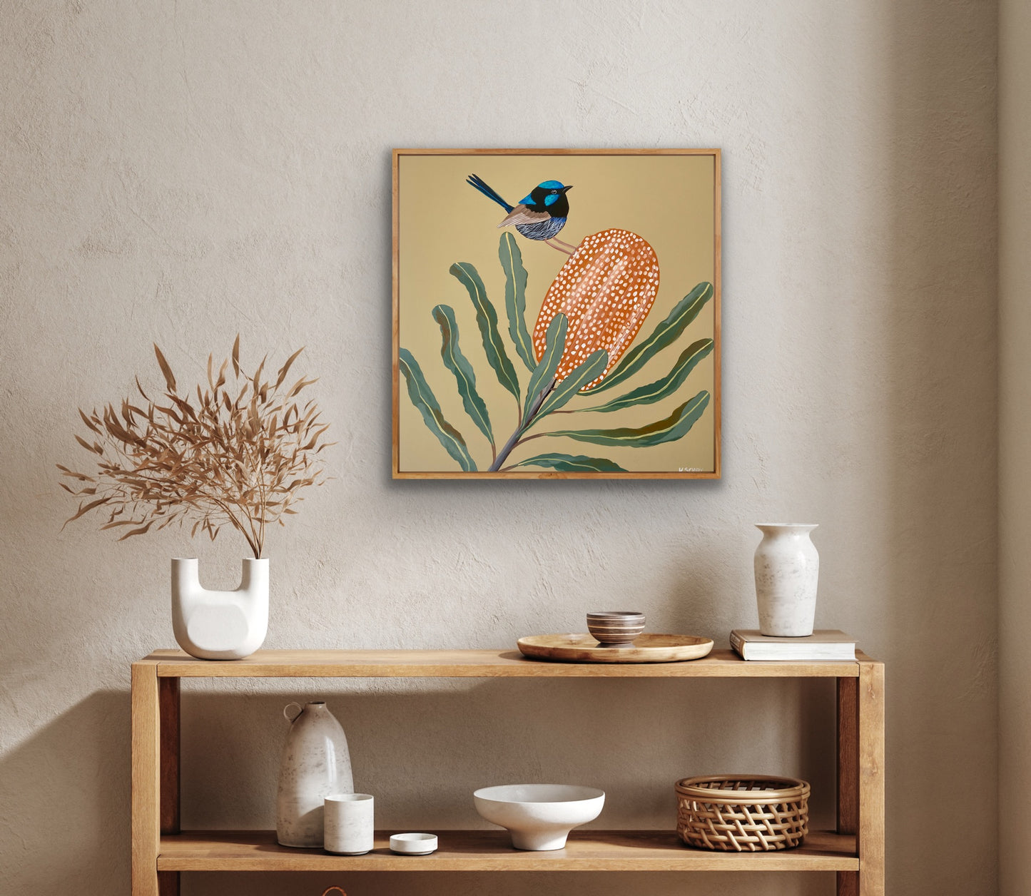 Fairy Wren and Banksia #9