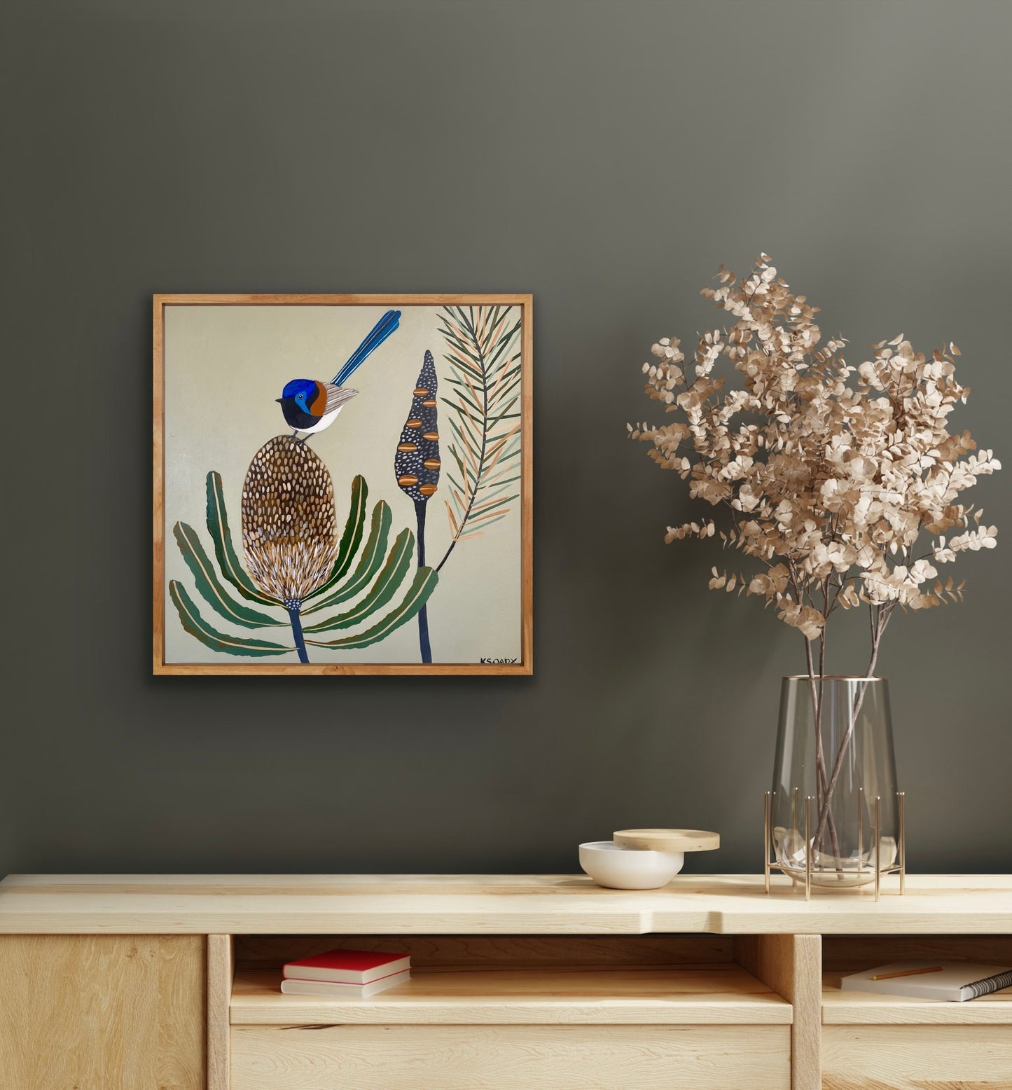 Fairy Wren and Banksia #10