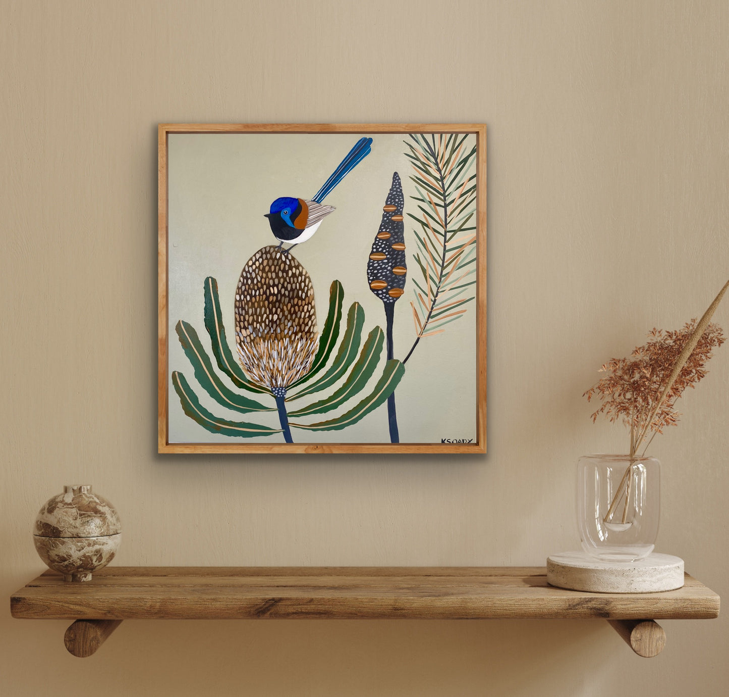 Fairy Wren and Banksia #10