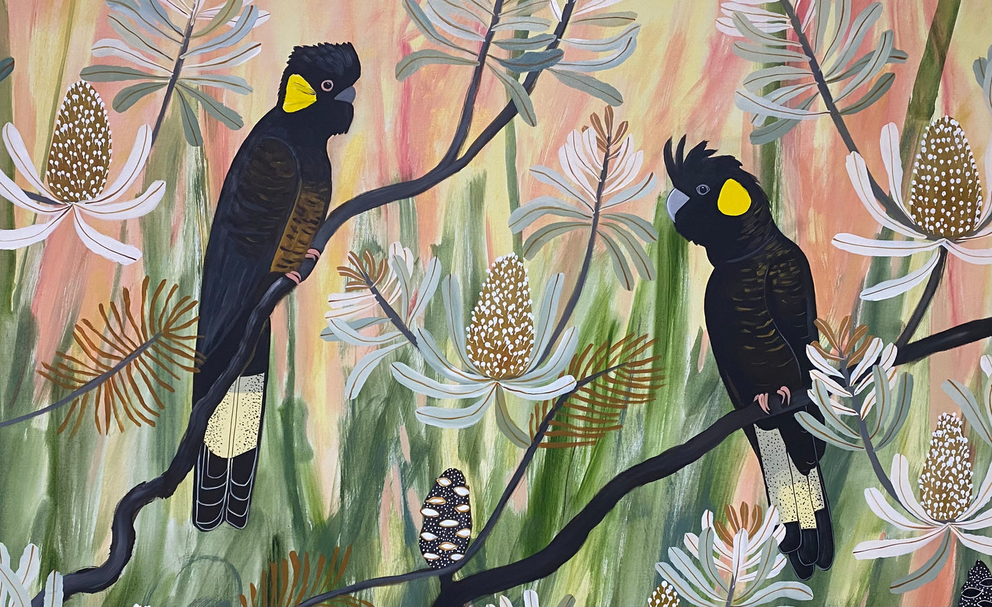 Black Cockatoos at Golden Hour #1