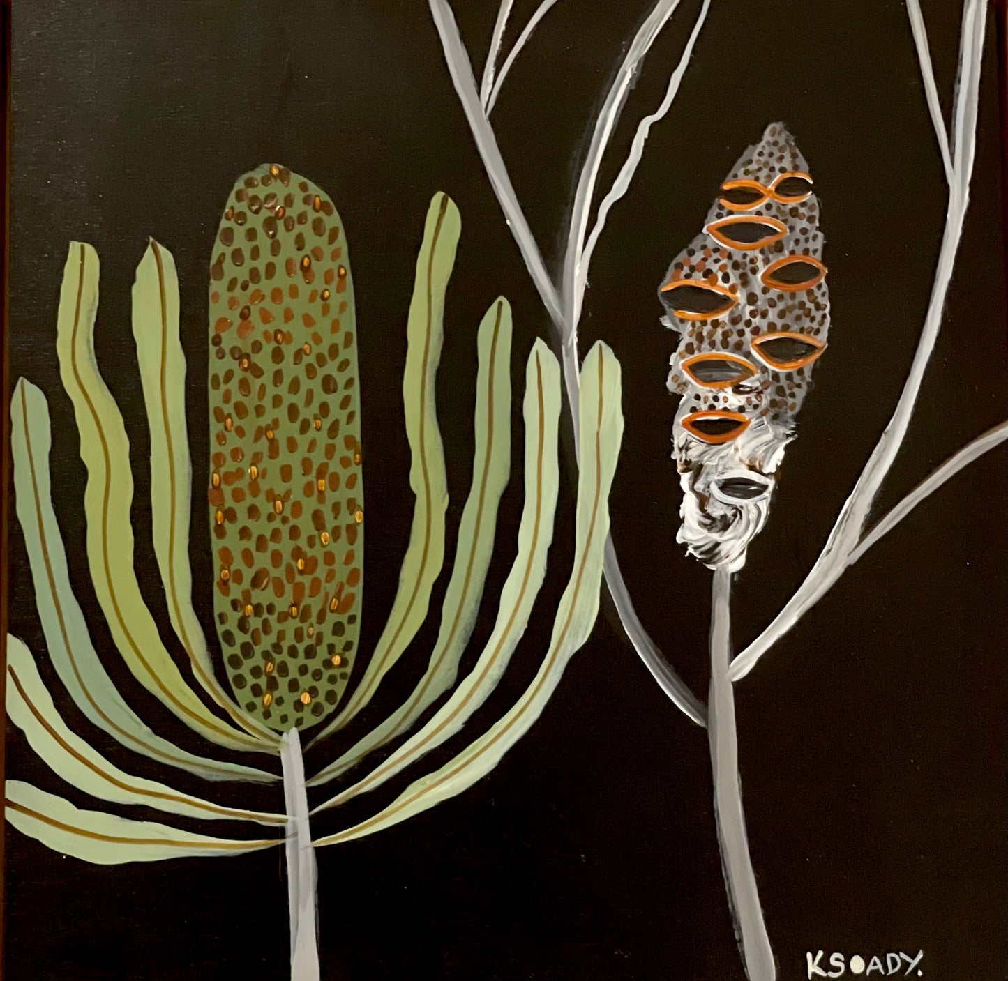Evening Banksia and Pod #4