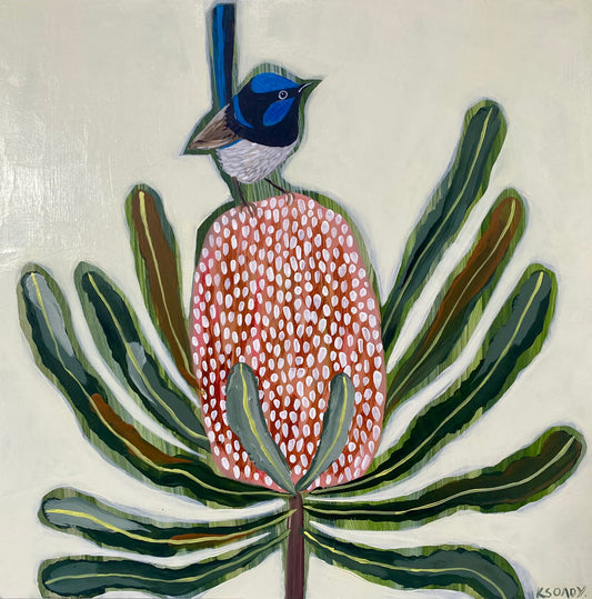 Fairy Wren and Banksia #2