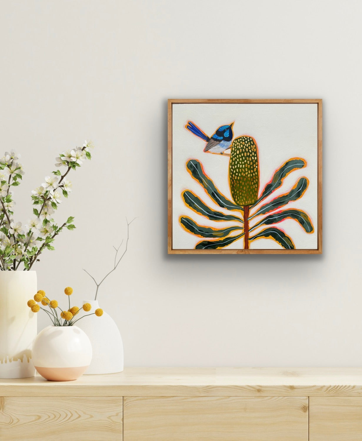 Fairy Wren and Banksia #8