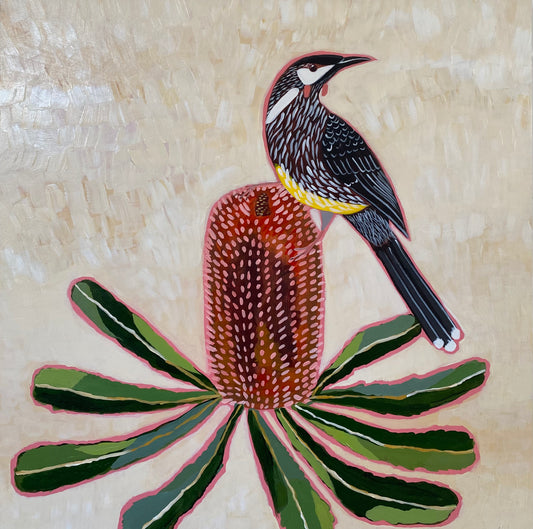 Wattlebird & Banksia #2