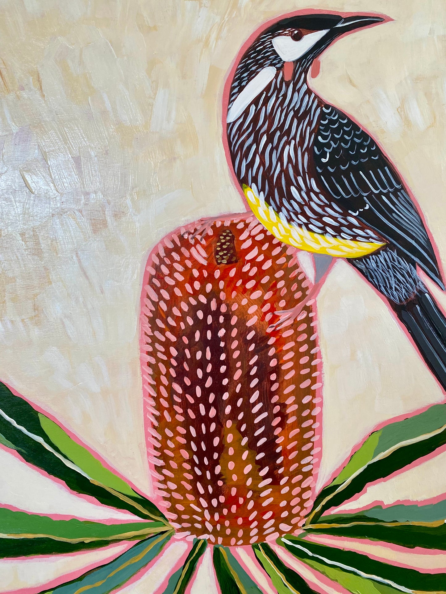 Wattlebird & Banksia #2