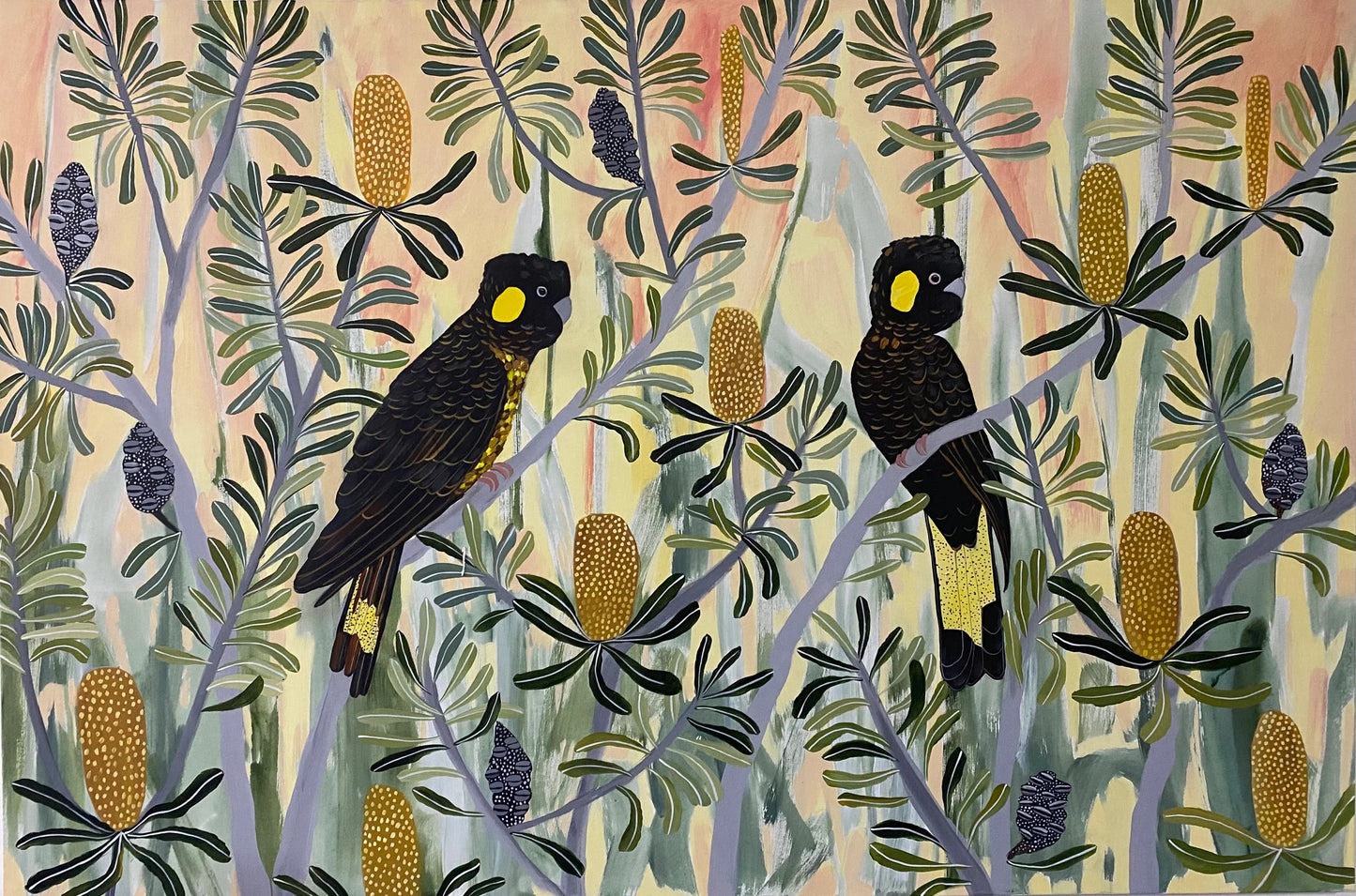 Black Cockatoos in The Banksia #5 commission