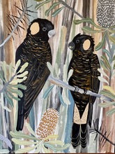 Load image into Gallery viewer, Black Cockatoos in Late Summer