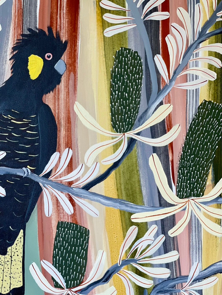 Desert Banksia and Black Cockatoos #2
