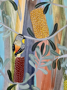 Pardalotes in the Banksia